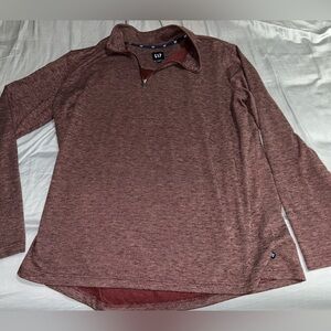 Men's XXL Quarter Zip Gap Brand Faded Red Color Pullover